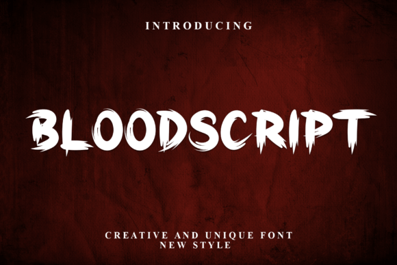 Bloodscript: A Casual Display Font That Earns Its Place
