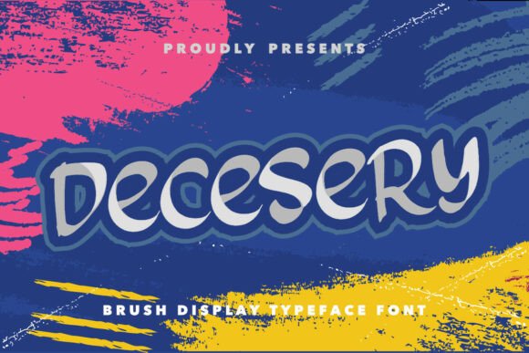 Decesery: A Bold Brush Typeface for Editorial Design and Publishing