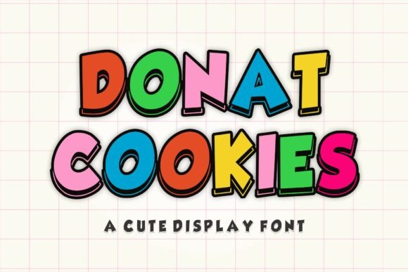 Donat Cookies: A Display Font That Brings Playful Elegance