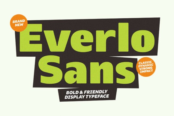 Everlo Sans: A Bold Display Font for Your Brand Identity