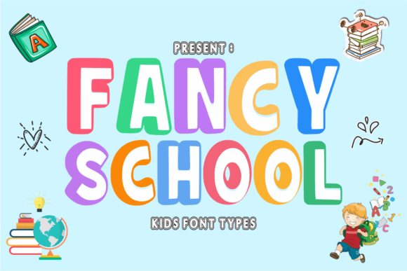 Fancy School Font: A Playful Typeface for Editorial Design