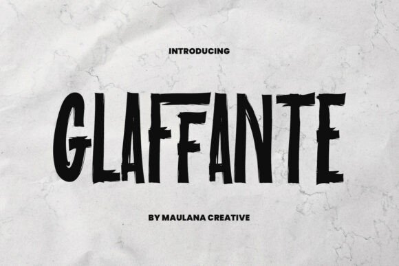 Glaffante: A Brush Sans Display Font for Campaigns That Pop