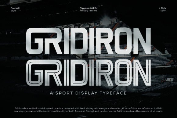Gridiron Font: A Sport-Inspired Display Typeface for Campaign Design