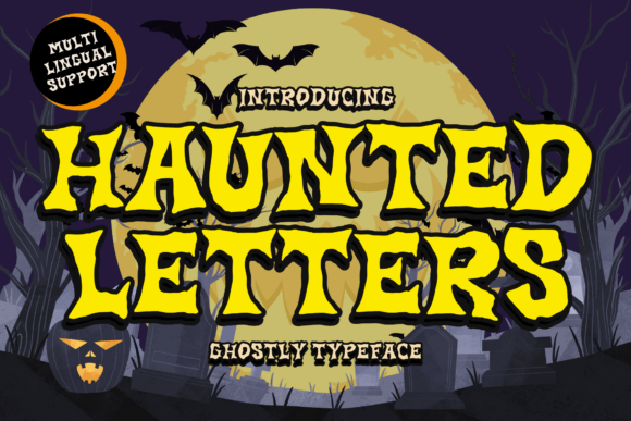 Haunted Letters: A Playful Display Font for Web Design Projects