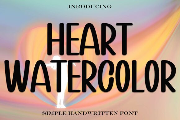 Heart Watercolor: A Handwritten Font for Editorial Warmth