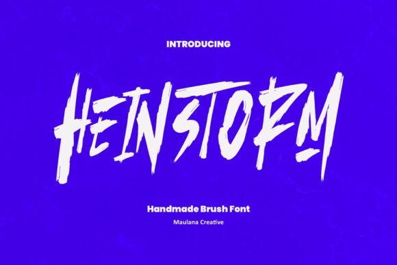 Heinstorm: A Bold Display Font for Editorial Mood