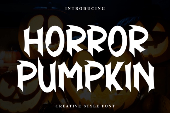 Horror Pumpkin: A Casual Display Font for Small Business Branding