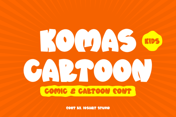 Komas Cartoon: A Playful Display Typeface for Bold Branding