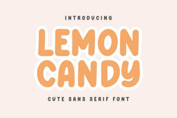 Lemon Candy: A Handwritten Font That Brings Cute Aesthetic Vibes to Your Craft Projects