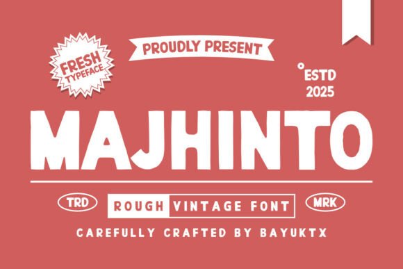 Majhinto: A Vintage Font for Authentic Branding
