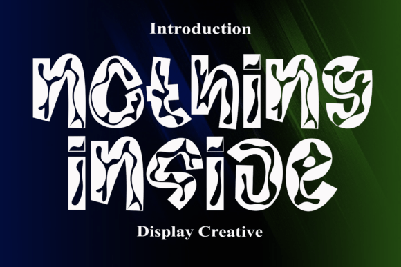Nothing Inside: A Display Font That Brings Warmth to Editorial Design