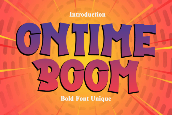 Ontime Boom: A Display Font Built for Bold Campaigns