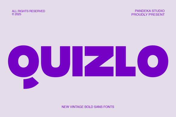 Quizlo: A Playful Font for Editorial Design