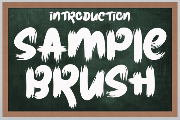 Sample Brush: A Bold Display Font for Editorial Design