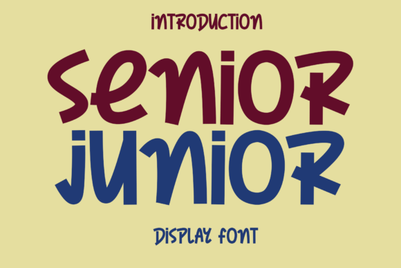 Senior Junior: A Friendly Font for Digital Design