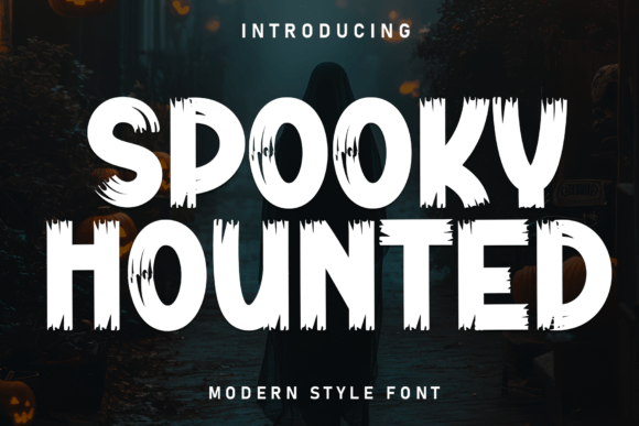 Spooky Hounted: A Display Font for Chilling Craft Projects