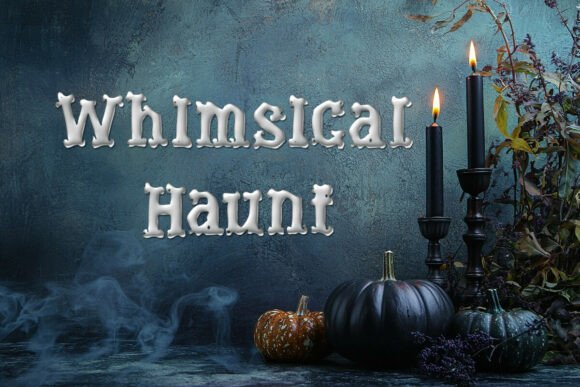 Whimsical Haunt: A Playful Typographic Statement
